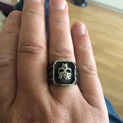 Bague Chevalière Plaqué Or - Style Napoléon III, Taille 62, Occasion
