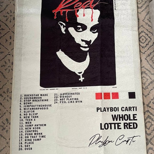 Playboi Carti Album Cover Rug,album Cover Rug,area Rugs,rugs for Living ...
