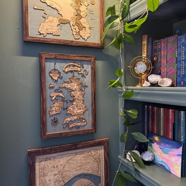 3D Wood Engraved Azeroth Map the Sundered World Map World of Warcraft ...