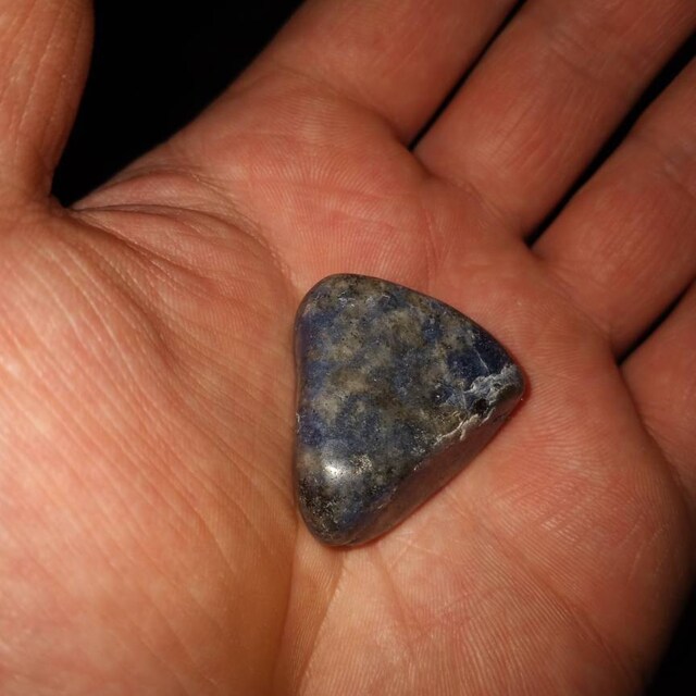 ブルー スポット ジャスパー タンブル ストーン - ブルー スポット