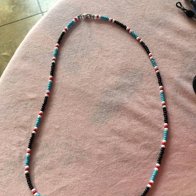 ameri⭐︎AMERI JEWELRY BEAN PIERCE Amazon.com: MMIW Indigenous Women Handmade Beaded Necklace
