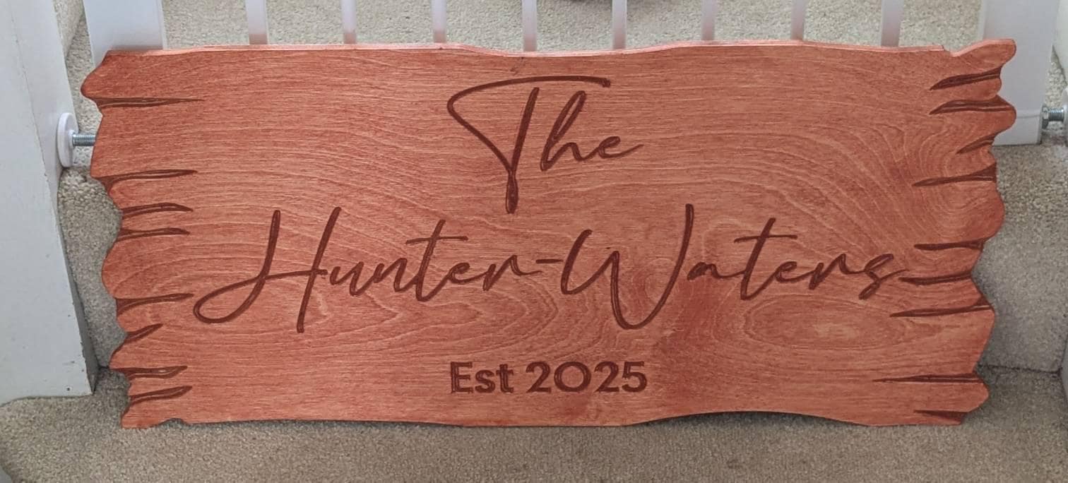 Custom Family Name Wood Sign Farmhouse Decor, Cabin Decor, Camping Decor, Last Name Sign, Personalized Family Campsite Sign, Outdoor Decor