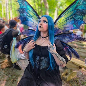 Acheter Ailes de Fée pour Filles Femmes Halloween Elfe Accessoires de Cosplay Organza Papillon Costume de Fée pour Fête Déguisée Cadeaux Acheter Ailes de Fée pour Filles Femmes Halloween Elfe Accessoires de Cosplay Organza Papillon Costume de Fée pour Fête Déguisée Cadeaux