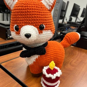 Flame the Fox かぎ針編みパターン: あみぐるみ動物 (PDF 英語