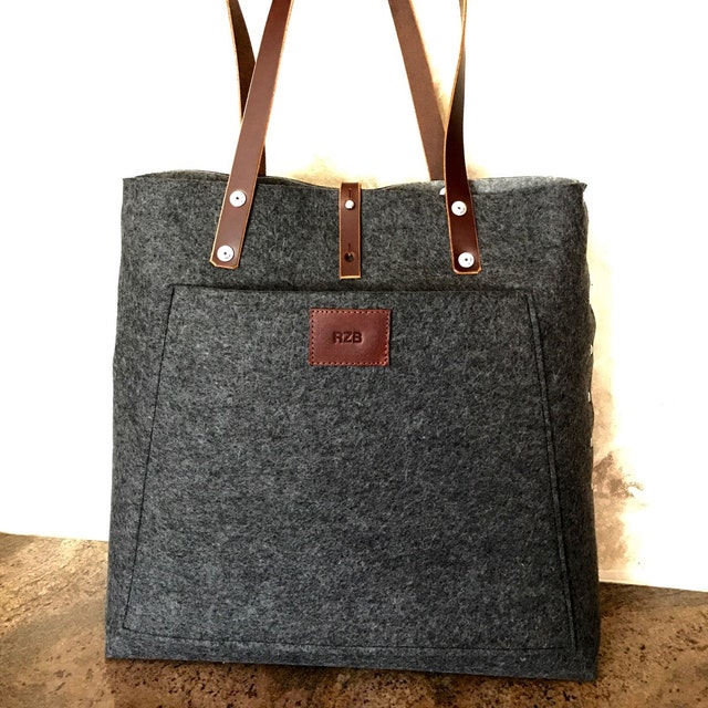 Womans felt handbag felt purse for women messenger bag for | Etsy