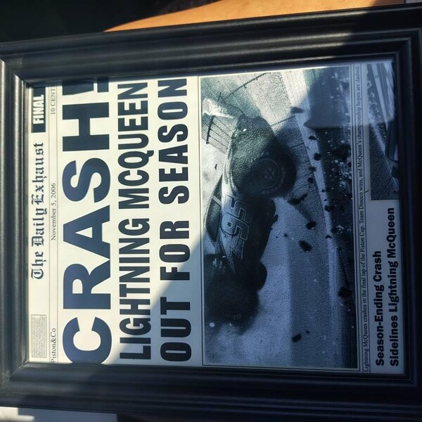 Lightning Mcqueen Crash Poster - High-resolution Digital Download ...