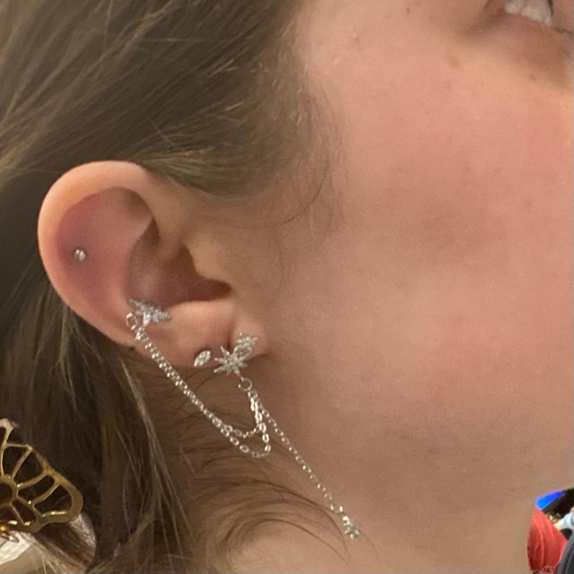EOKOW Disposable Ear Piercing Kit Self Ear Percinging Tool Home Use Safety  Ear Cartilage Piercing Needles Gun Hypoallergenic Steel Gold Earring Studs