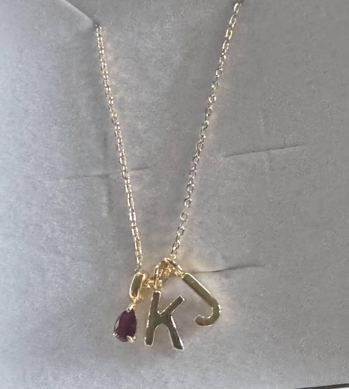 Birthstone Initial 925 Sterling Silver Necklace, Personalized Letter Charm Necklace for New Mom, Family Birthday Birthstone Gift for Her