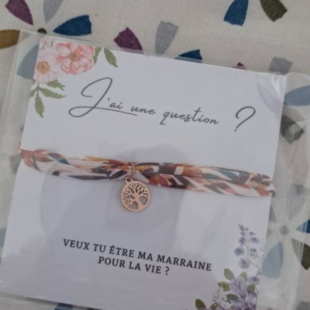 Annonce Grossesse Bracelet "Veux-tu être Ma Marraine" - Cadeau Personnalisé Pour Marraine Ou Filleule Bracelet Cadeau Marraine