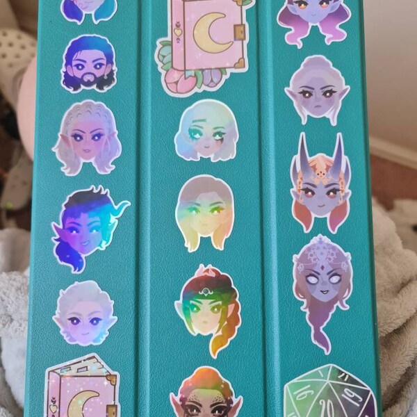 Final Fantasy XIV 'tiny Scions' Holographic Sticker Sheet Thancred, Y ...