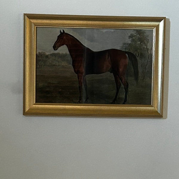 Vintage Horse Painting: Antique Equestrian Art Print, Farmhouse Decor ...