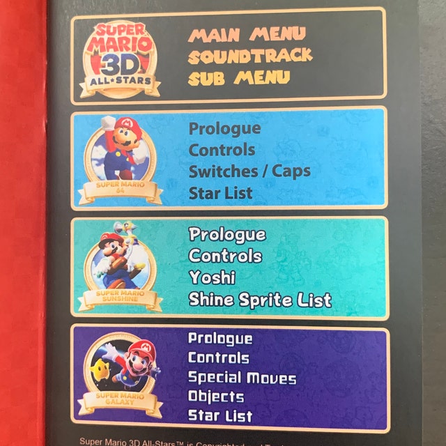 スーパーマリオ 3Dコレクション マニュアル - Etsy 日本