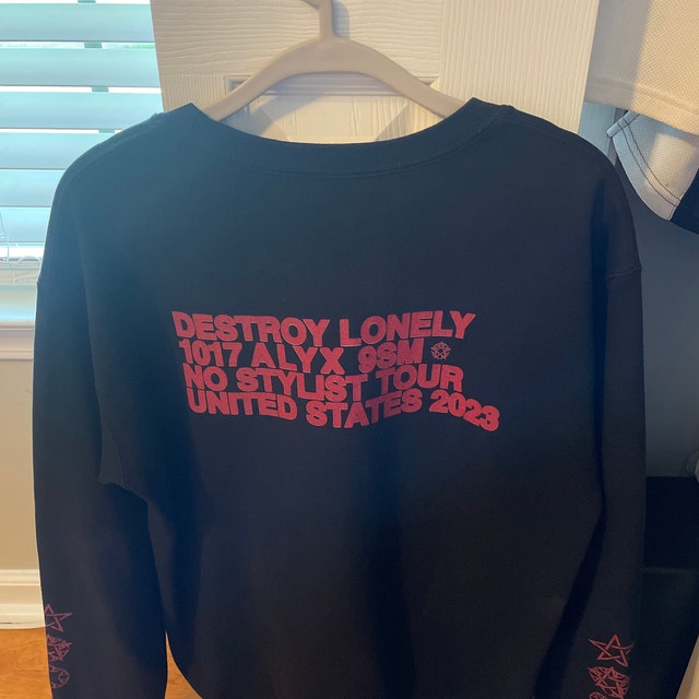 Destroy Lonely Alyx 2023 Tour Merch Long Sleeve Crewneck