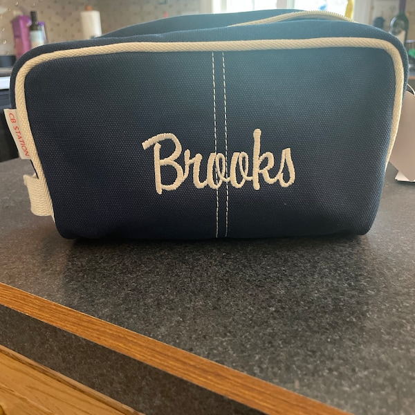 Personalized Boys Toiletry Bag, Monogram Travel Bag for Overnight Toiletries, Custom Embroidered ...