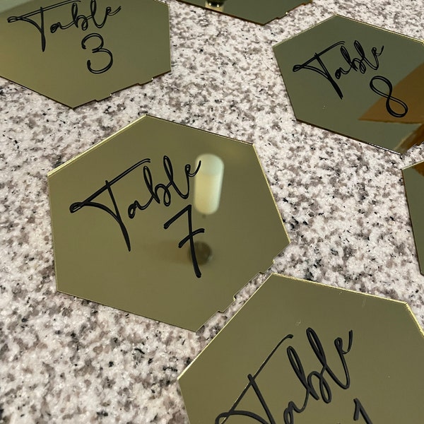 Custom Decals Table Personalized Wedding Table Number Decals – Custom Stickers for Wedding ...