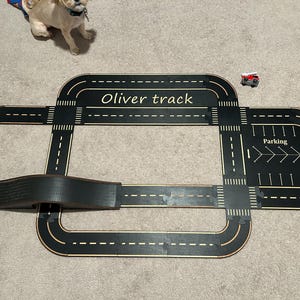 Wooden car track - Road Track - Toddler Gift for Kids - Personalised Baby Boy Gift - Road Track for HotWheels - Toddler Gift - Wooden toys