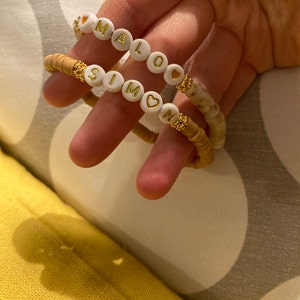 Kits De Perles Pour Enfants DIY Perles Abc Perle Bracelet ABC Perles  Bracelet Perles Perles Coloré Stretch Bracelet Léger Beaux Enfants DIY  Perles