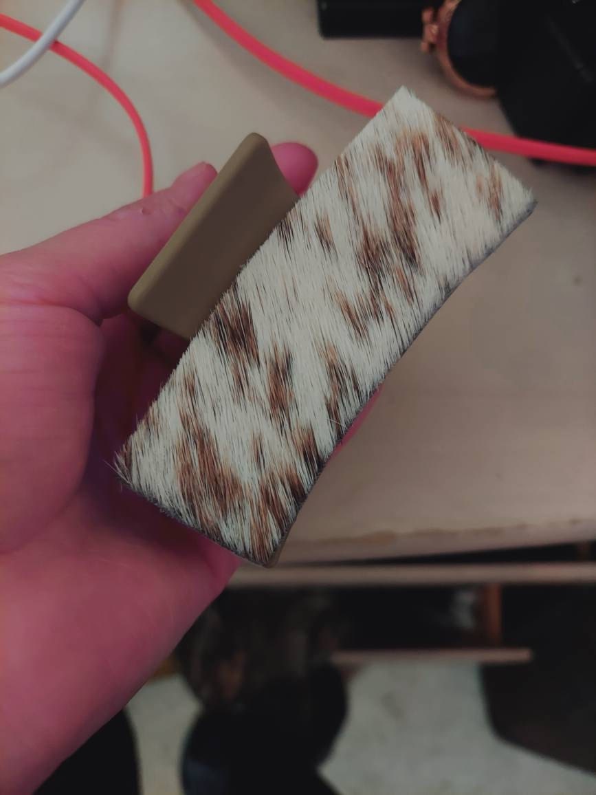 Genuine Hair On Hide, Western Cowhide Claw Clip