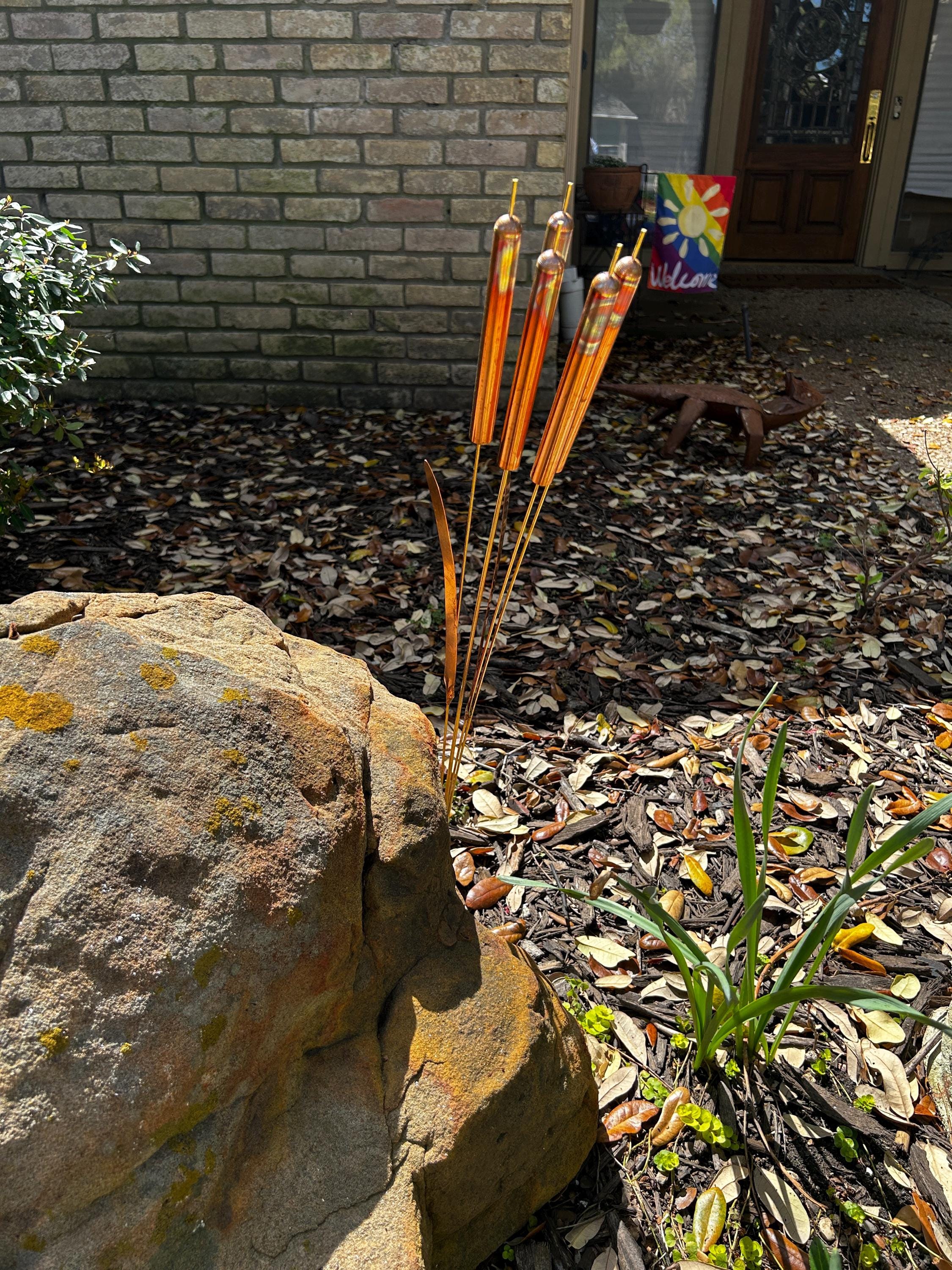 Copper Cattail Wind Chimes