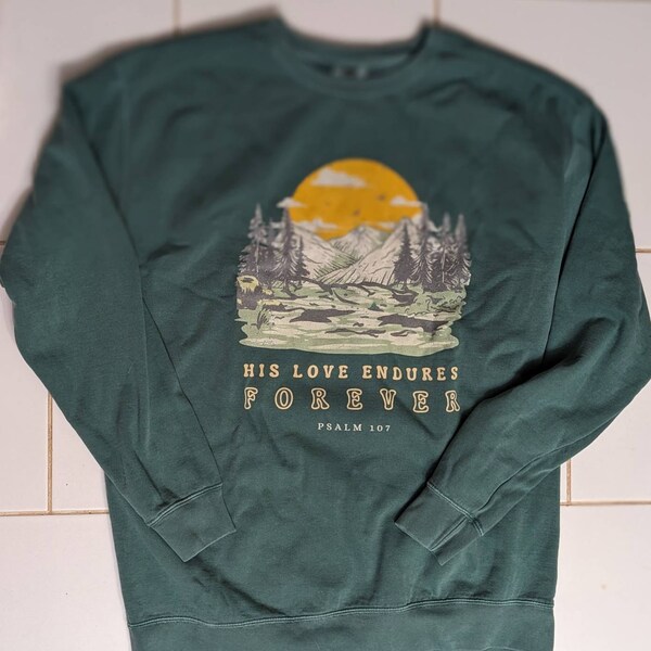 Elevated Faith His Love Endures Forever Unisex Hoodie