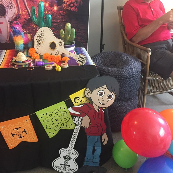 Cardboard Fiesta Guitar: Coco Theme Party Decor - Etsy