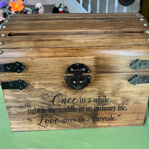 Every Love Story is Beautiful but Ours is My Favorite Card Box Rustic ...