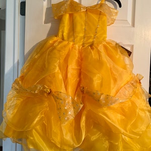Princess Belle Dress For Birthday Costume Or Photo Shoot Belle Etsy Uk