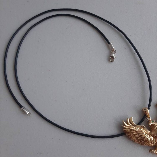 World of Jewellery Collana in pelle nera da 2 mm con chiusura in argento Sterling, lunghezza 35,5 cm, 14 inch, Pelle, Semplice
