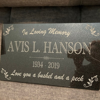 Memorial Stone for Mom Dad Personalized in Loving Memory - Etsy