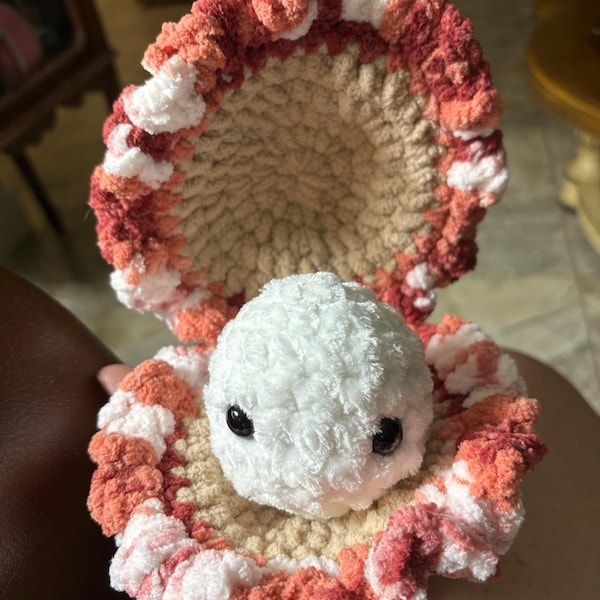 Crochet Clam Pattern Giant Clam & Mini Clam Crochet Pattern PDF – Amigurumi Sea Creature, No ...