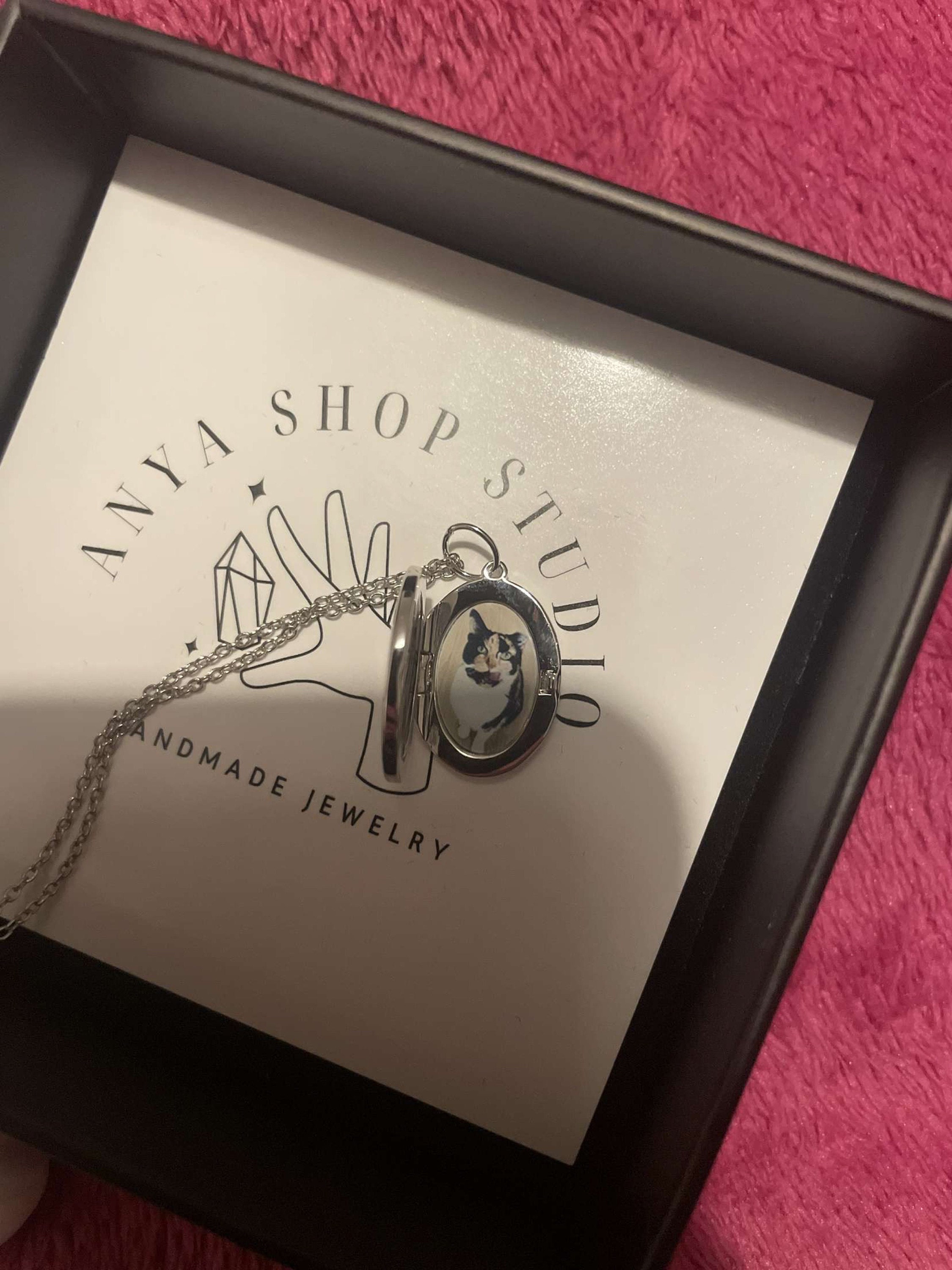 Medaillon-Halskette mit Foto, ovale Halskette mit Gravur, Foto-Halskette in Gold, Gedenkschmuck, Jubiläumsgeschenk, Geschenk für Mama, Muttertagsgeschenk