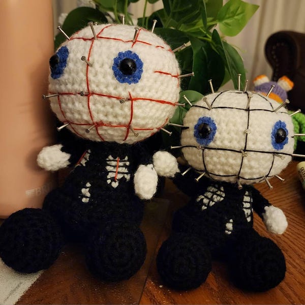 Tiny Slashers Pinhead Amigurumi Crochet PDF Pattern Hellraiser ...