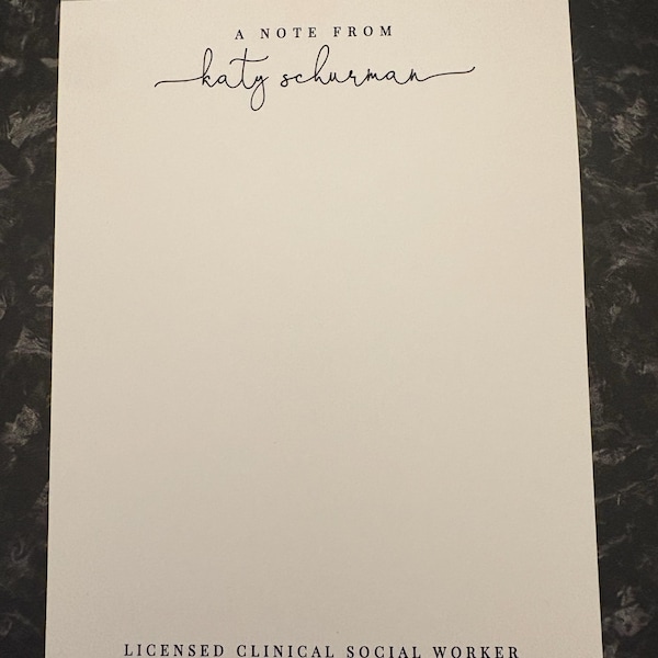 Personalized Script Notepad With for Art Teacher, End of Year School ...