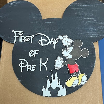 Minnie Mouse Chalkboard Teacher 3d Wood Sign Custom Mickey Teacher ...