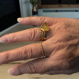 Customer photo from mu6bv3qm, New Statement Raw Citrine Ring
