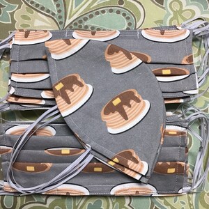 Pancake Sweets Pattern Fabric Pancake Fabric Breakfast - Etsy