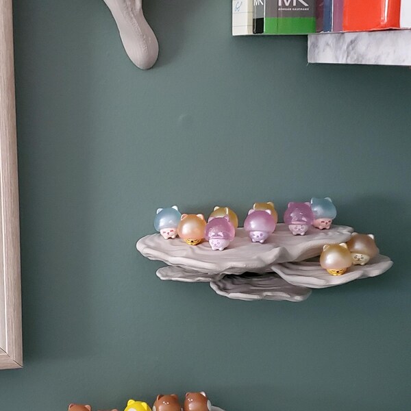 Ostrea Fungus Mushroom Shelf | Floating Shelf With Unique Matte Decor ...