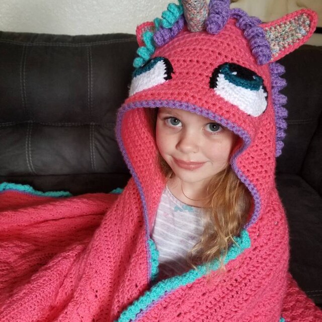 Crochet unicorn hoodie hot sale
