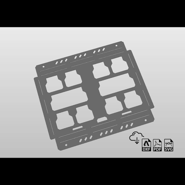 3 Slot Cordless Drill Holder Storage Rack Plasma DXF Files, Garage ...