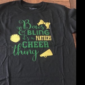 Bows and Bling It's A Cheer Thing Shirt, Cheerleaders Shirt, School ...