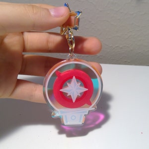 TXT Lightstick Keychain Tomorrow X Together Holo Rainbow Acrylic Charm