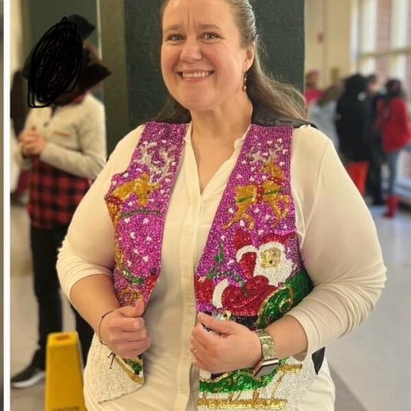 sequin shawl wrap
