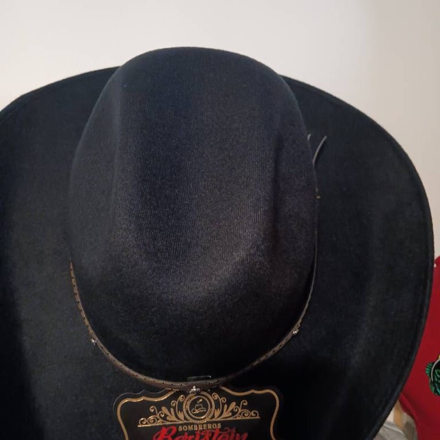 Woman's Cowboy Western Black Hat, the Luxury Vaquero Hat W/big