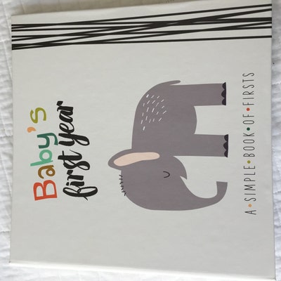 Animal Baby Book Gender Neutral Baby Book Jungle Baby Book Safari Baby ...