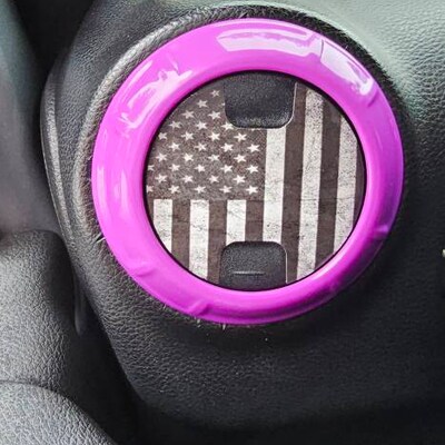 Carbon Fiber Start Button Decal Overlay For 2016-2022 Camaro - Chevy SS RS