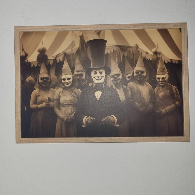 Freakshow Carnival Vintage Gothic Photo - Creepy Freakshow Circus