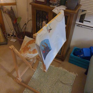 Needlework Floor-Standing Type Stand Adjustable Frame Made Of - View #5