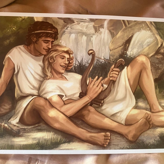 Buy Achilles Patroclus 6x9 Print Semi gloss Cardstock Online in