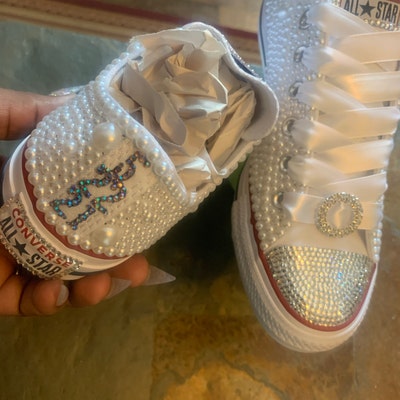 Custom Bling Converse - Etsy