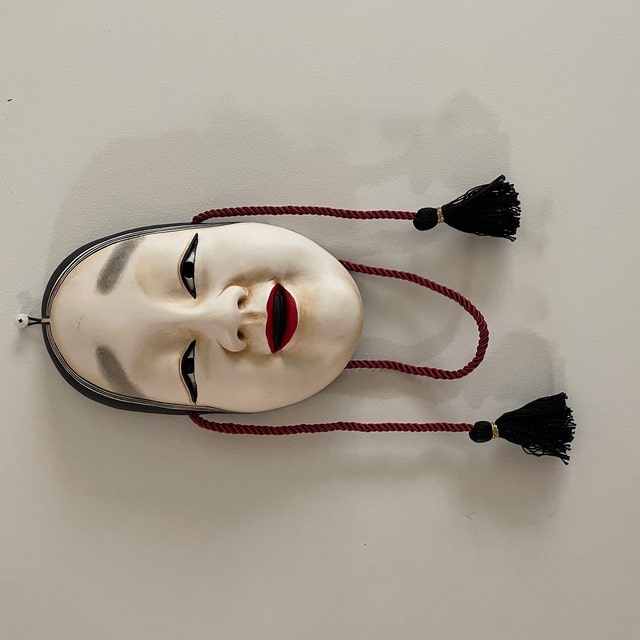 Handmade Ko-omote Mask: Traditional Japanese Noh Mask Art - Etsy